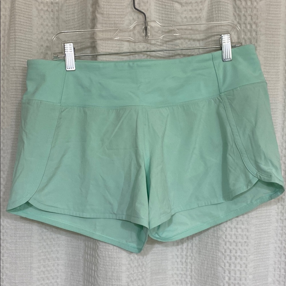 Lululemon Athletica Light Green Athletic Shorts